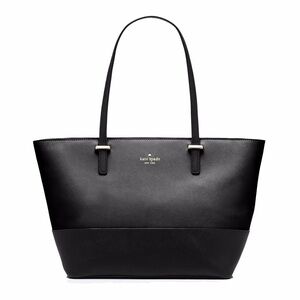 Kate Spade Joely Lola Shimmer Glitter Black Top Zip Tote Bag